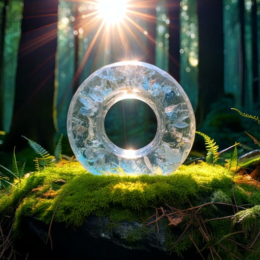 Bergkristal Donut 30 mm – Krachtige Edelsteen Hanger voor Balans & Helderheid