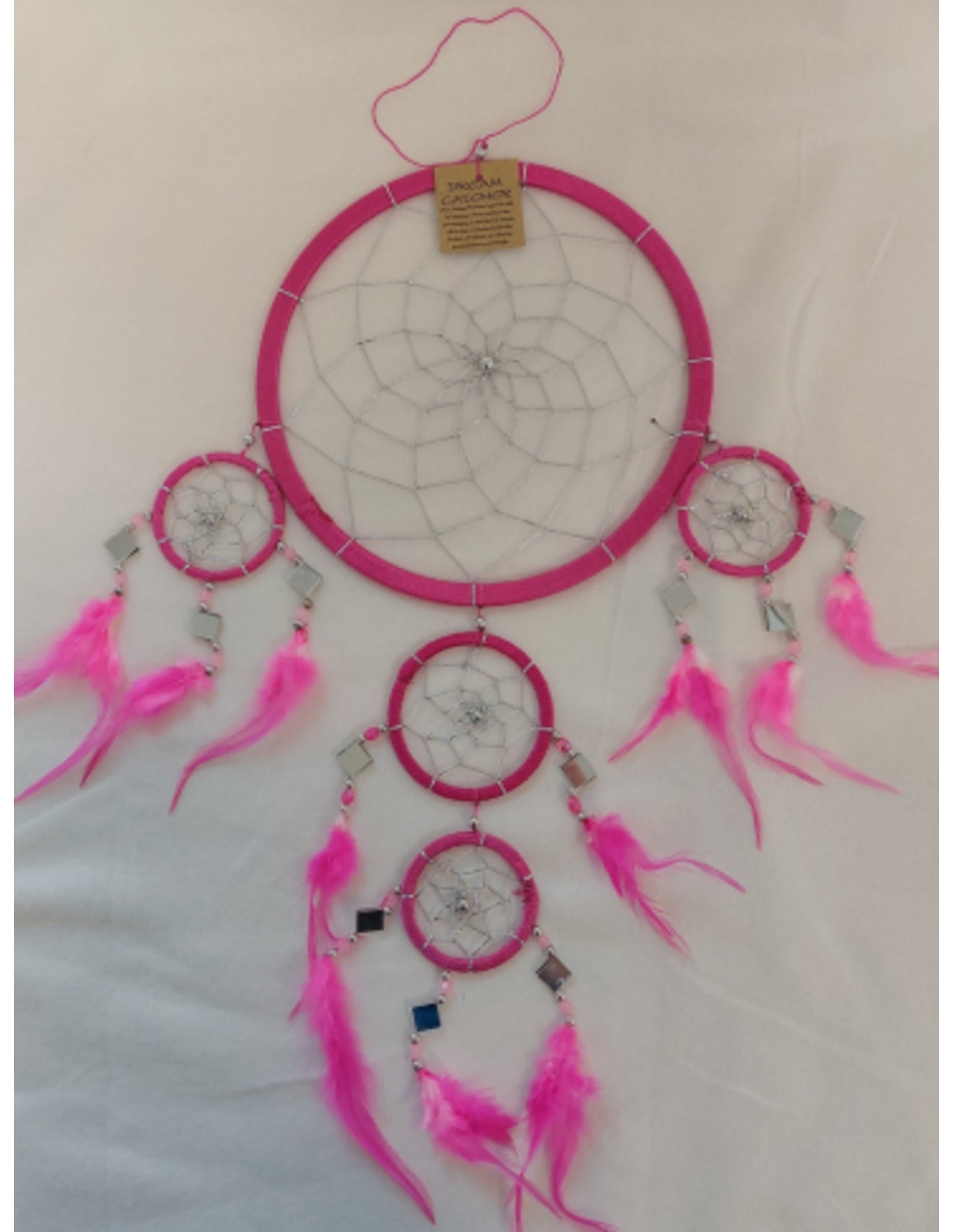 Image for dromenvanger-spiegel-22cm-roze-dreamcatcher_1.jpg