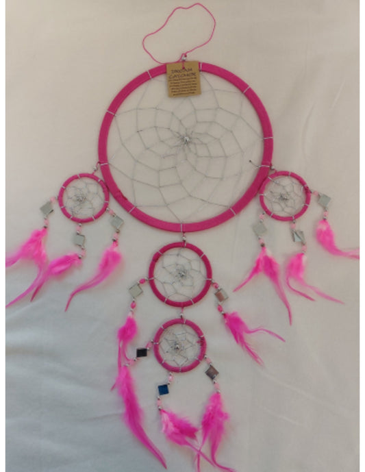 Image for dromenvanger-spiegel-22cm-roze-dreamcatcher_1.jpg
