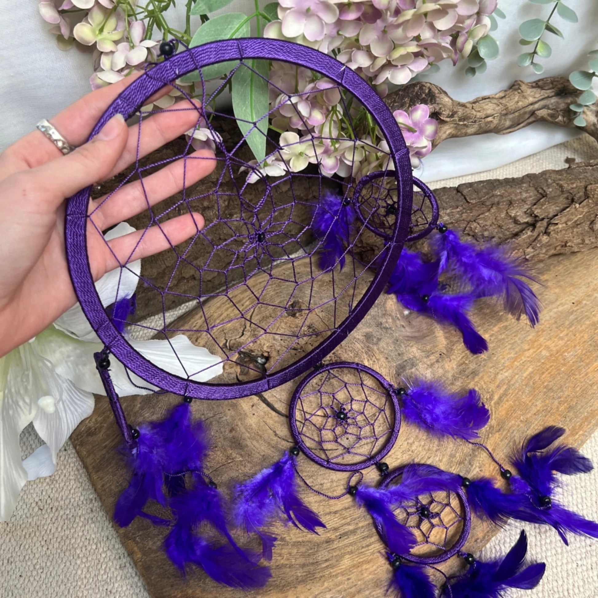 Image for dromenvanger-22cm-paars-veren_1.jpg