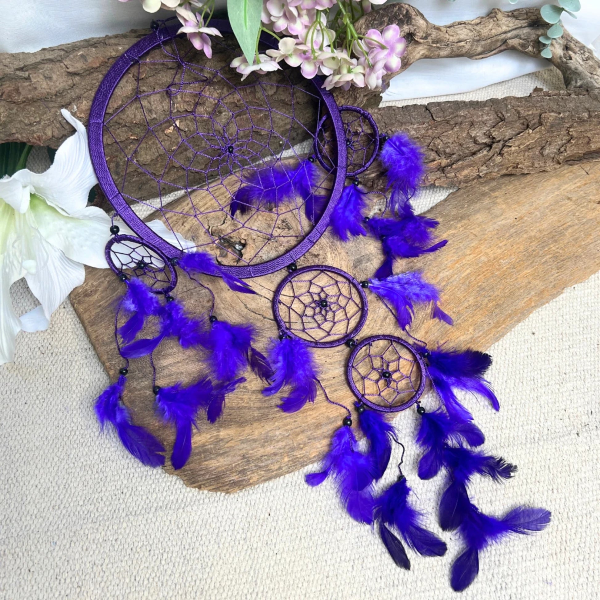 Image for dromenvanger-22cm-paars-veren_3.jpg
