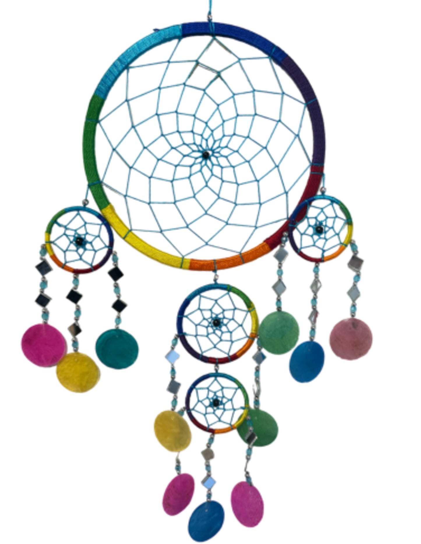 Image for dromenvanger-spiegel-schelp-22-cm-rainbow-dreamcatcher.jpg