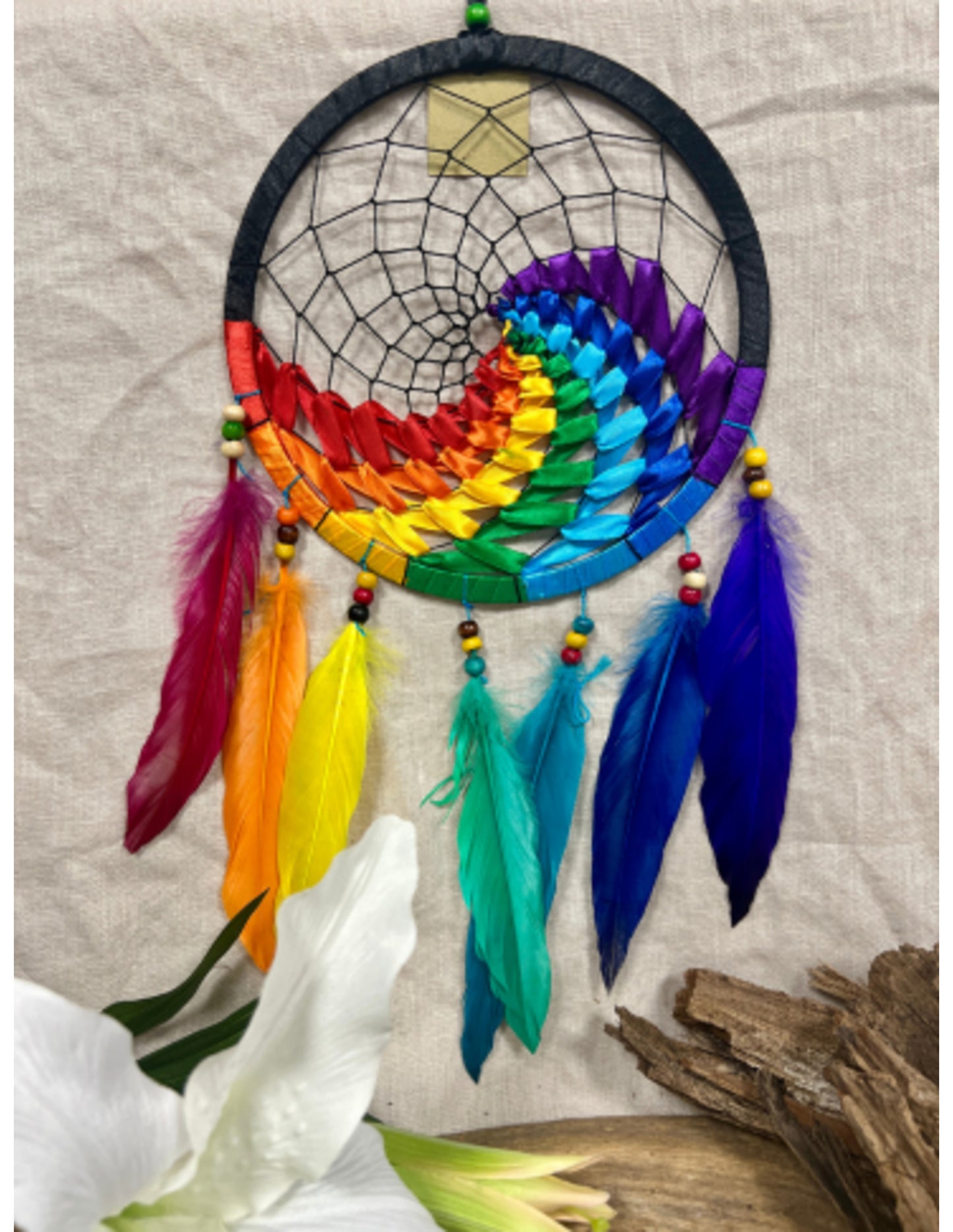 Image for dromenvanger-wave-regenboog-zwart-22-cm_3.jpg