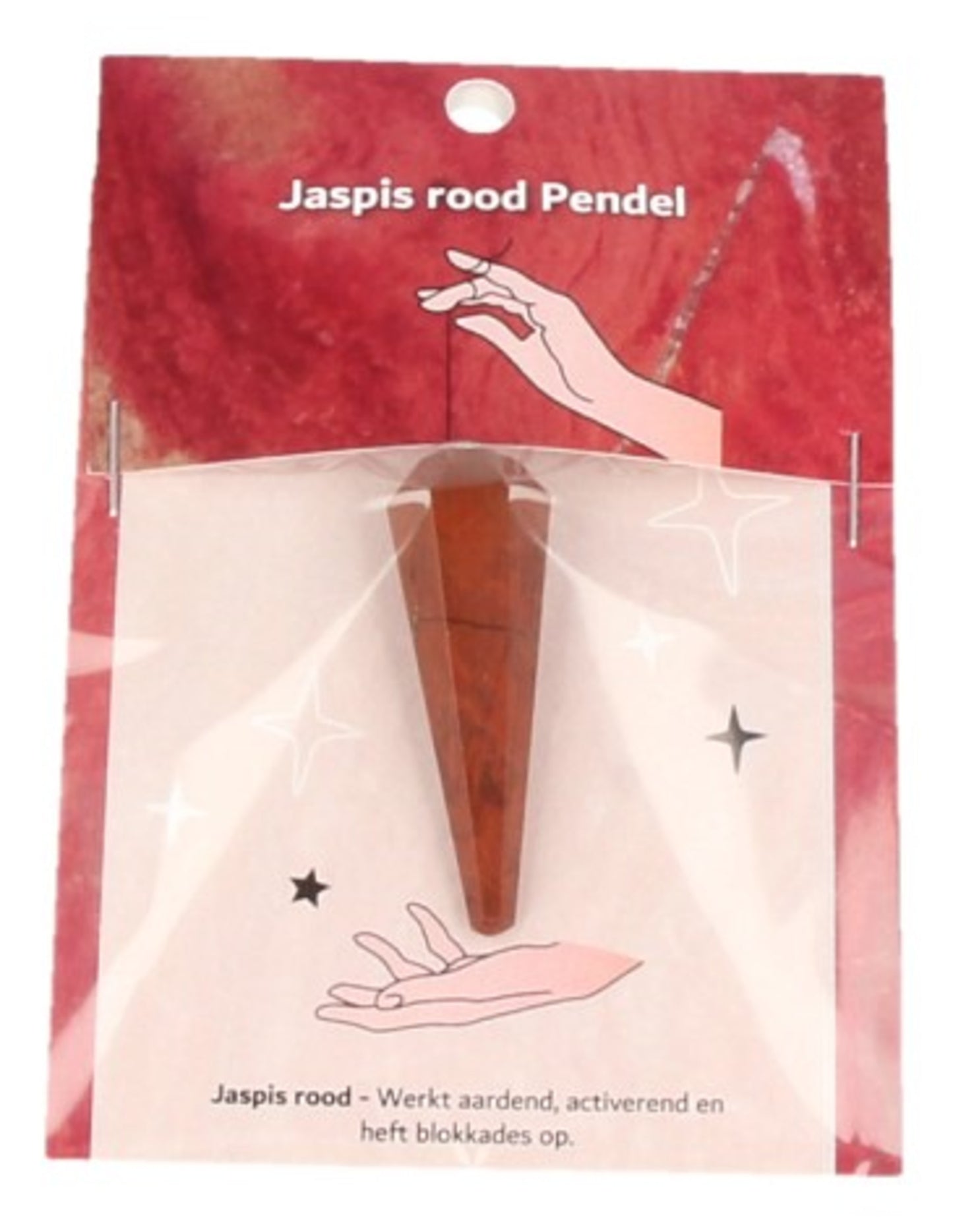 Image for pendel-facet-kaart-jaspis-rood.jpg