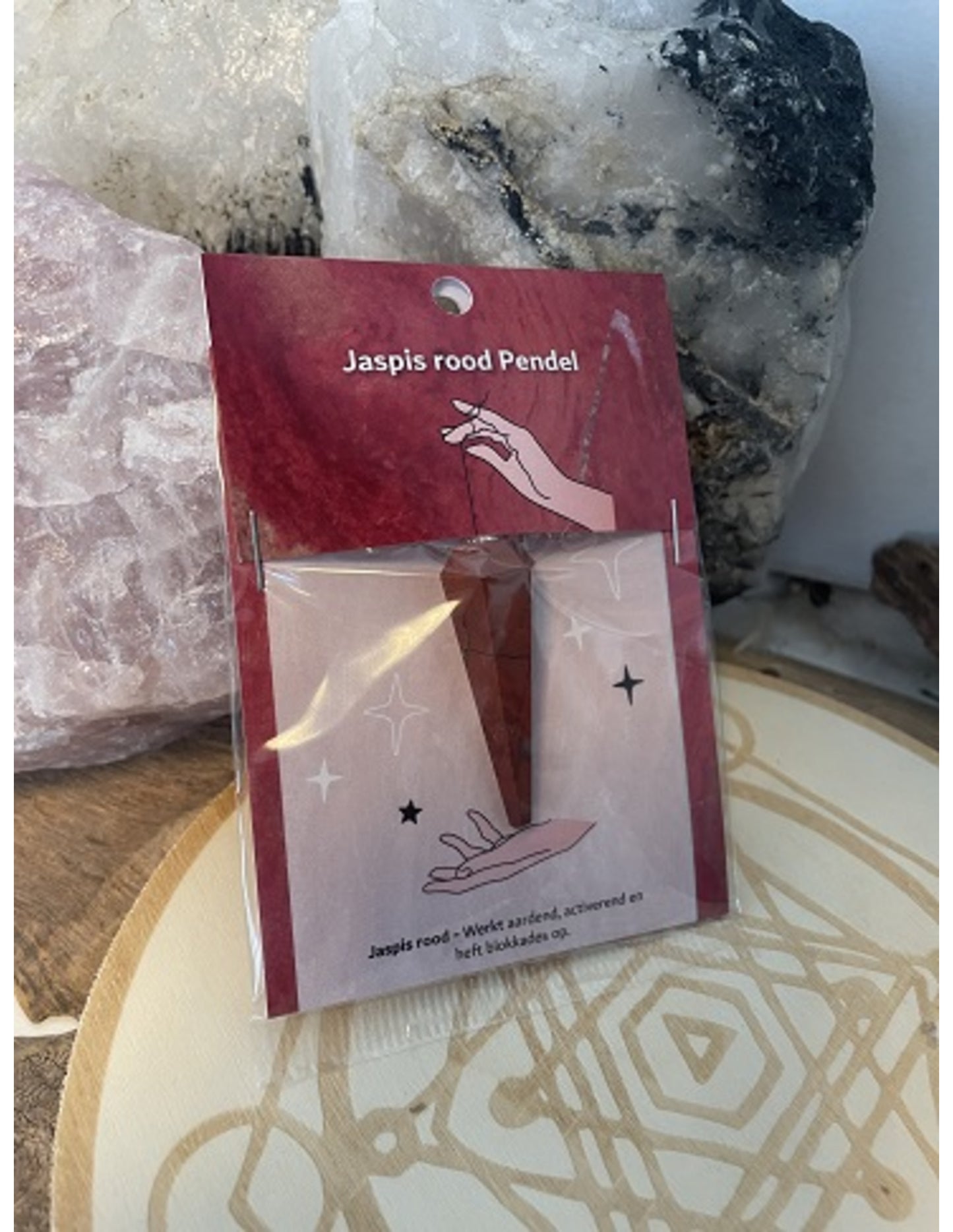 Image for pendel-facet-kaart-jaspis-rood_3.jpg