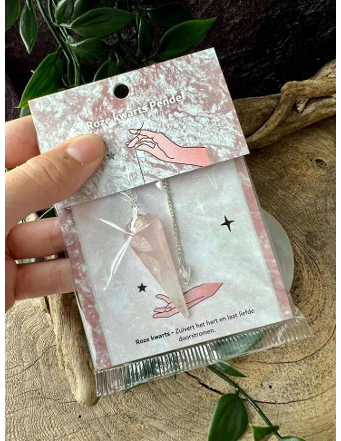 Image for pendel-facet-kaart-roze-kwarts_1.jpg