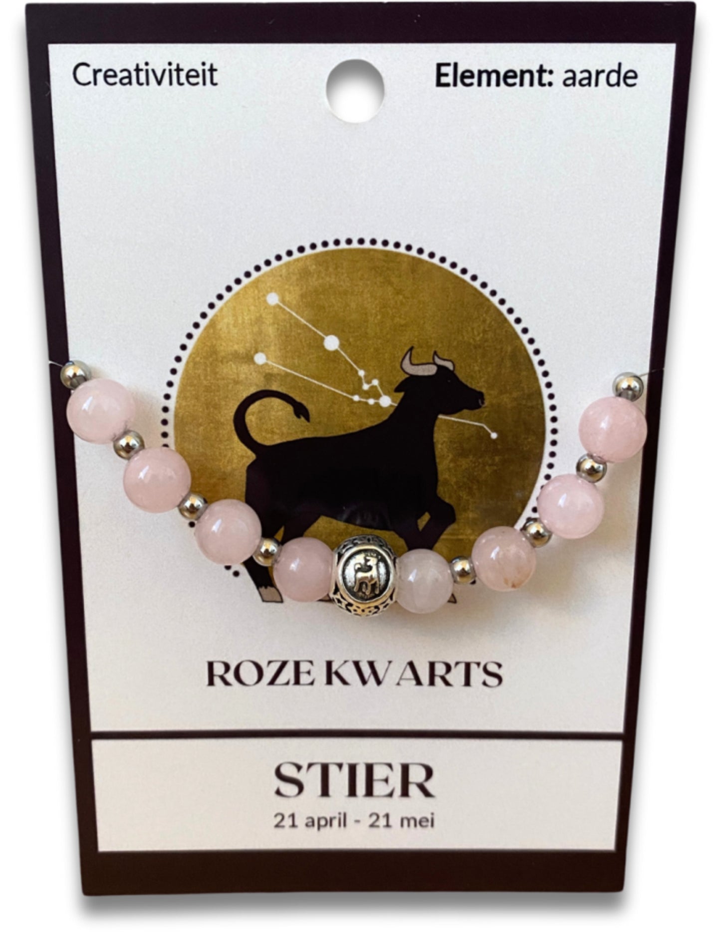 Image for roze-kwarts-sterrenbeeld-armband-stier.jpg