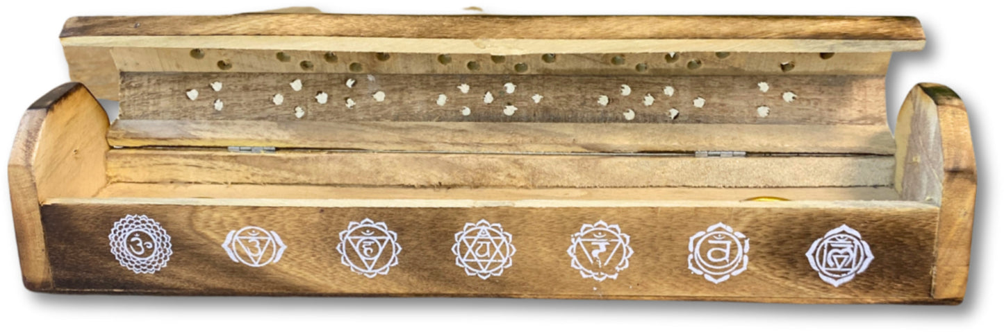 Image for wierook-brander-met-chakra-tekens-mangohout-wierook-houder.jpg