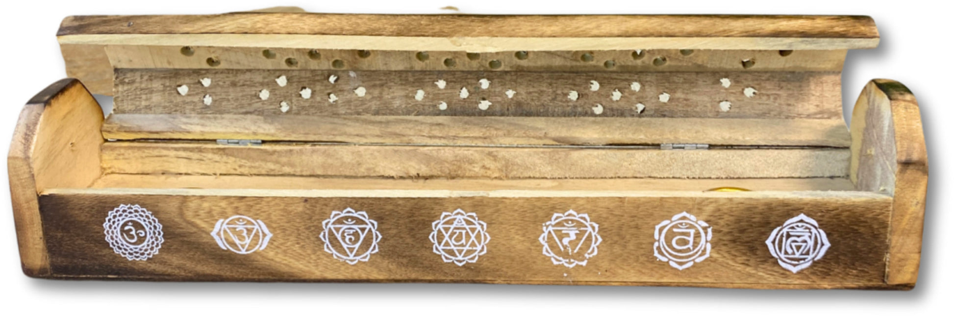 Image for wierook-brander-met-chakra-tekens-mangohout-wierook-houder.jpg