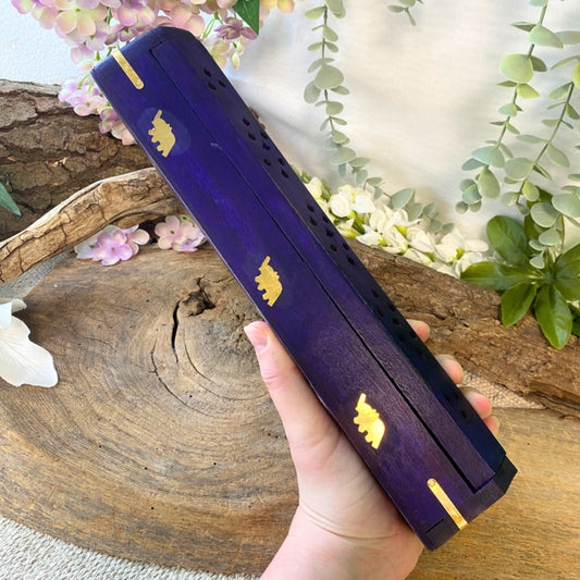 Image for wierook-brander-met-olifantjes-paars-wierook-houder_1.jpg