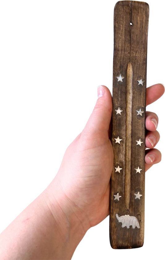 Image for wierook-plank-mangohout-met-olifantje-wierook-houder_2.jpg